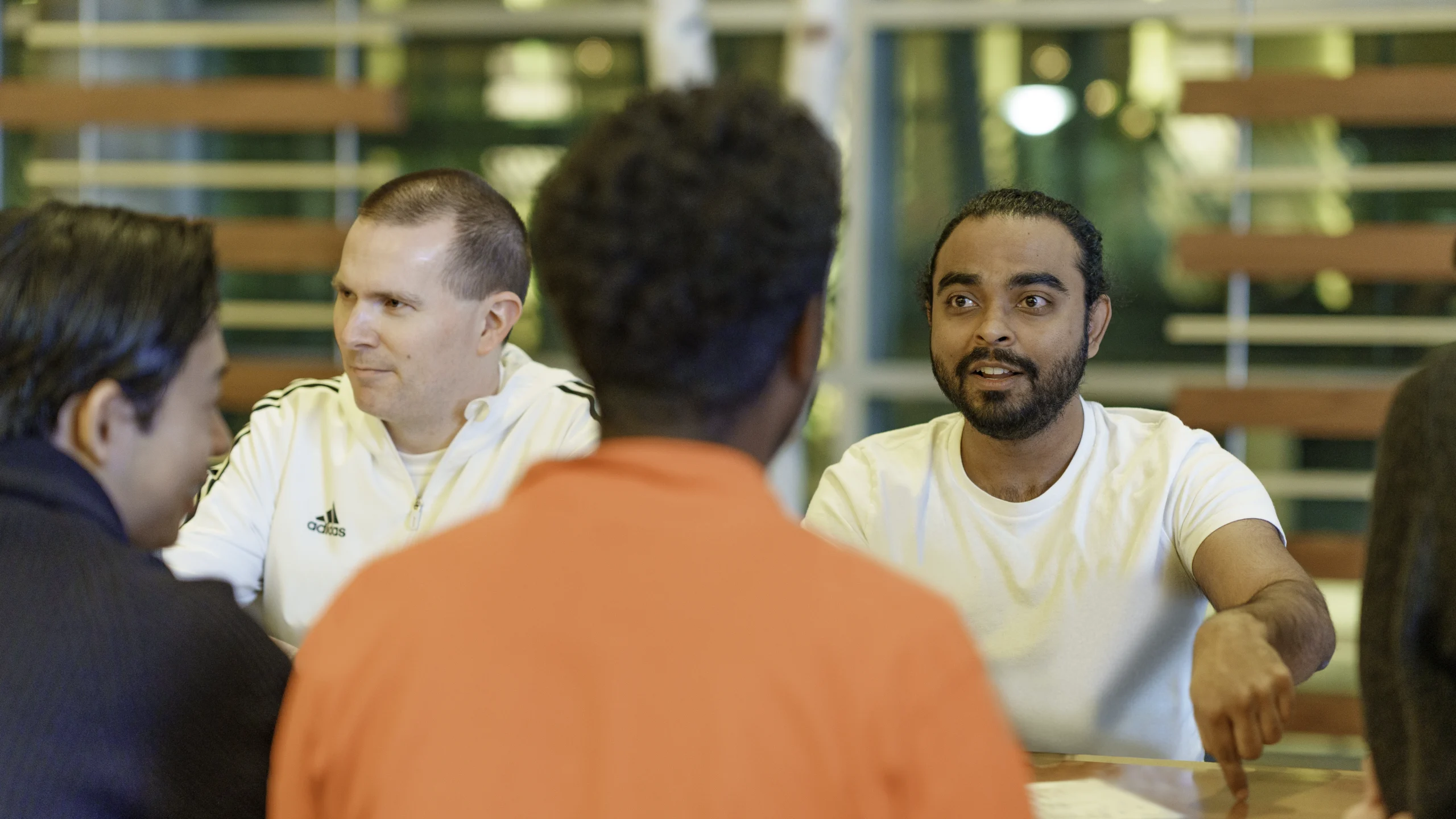 Psivant employees in conversation.